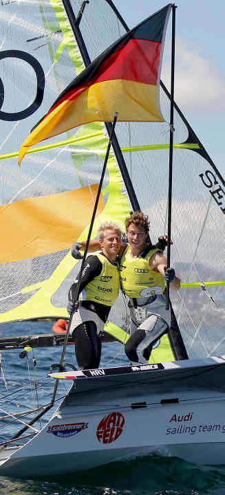   Erik Heil et Thomas Plößel fêtent leur première victoire à la Kieler Week en 49er