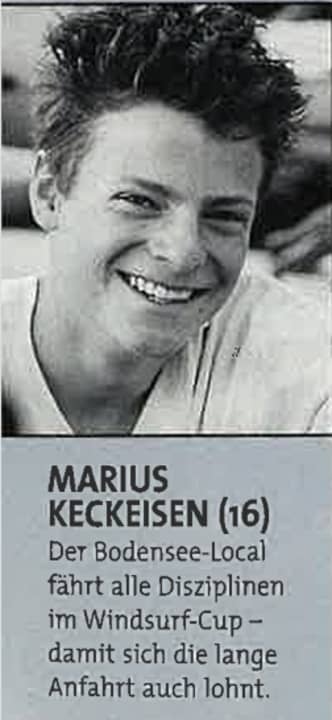 “Never before have there been so many promising young talents on the German scene,” wrote *surf* in September 2000 – Marius Keckeisen was one of them