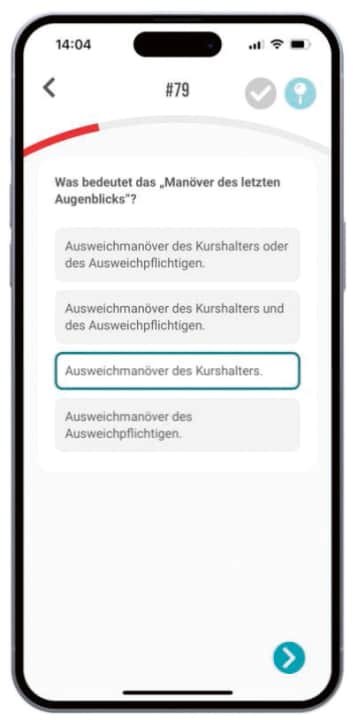 Die App bekommt man für die unterschiedlichsten Sportbootführerscheine und Funkzeugnisse.