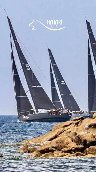   Nice winning picture of "Hatari" as a reminder with best regards from Nautor Swan