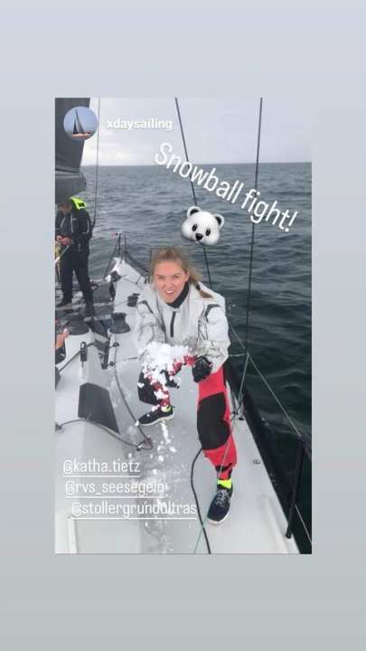   Mit schönen Grüßen von X-Day-Sailing: der ultimative Nachweis für die Hagelschauer aus dem Himmel über Kiel