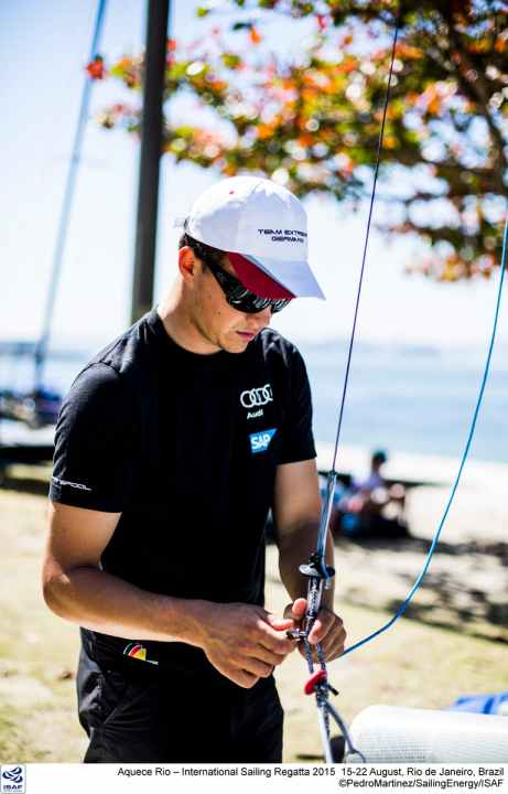   Paul Kohlhoff before the start of the regatta