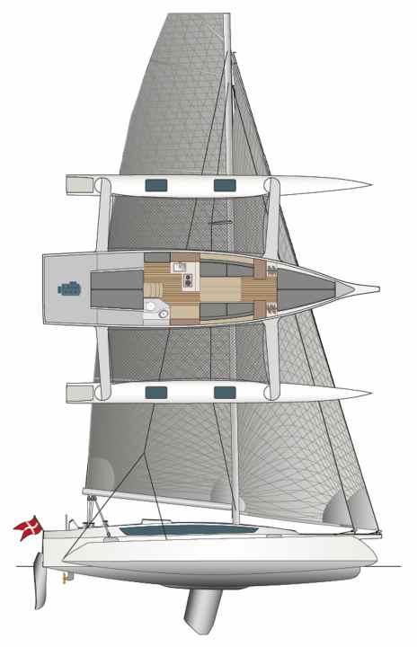 There are two different rigs to choose from. There are no layout variants | Drawing: YACHT/N. Campe