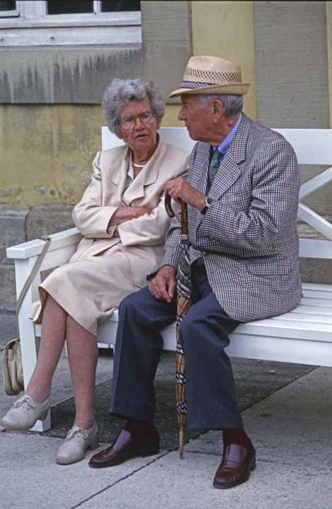 Louise Piech und Ferry Porsche 1993