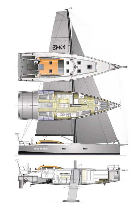 Fissure de la "Gorre" | Dessin : Pure Yachts