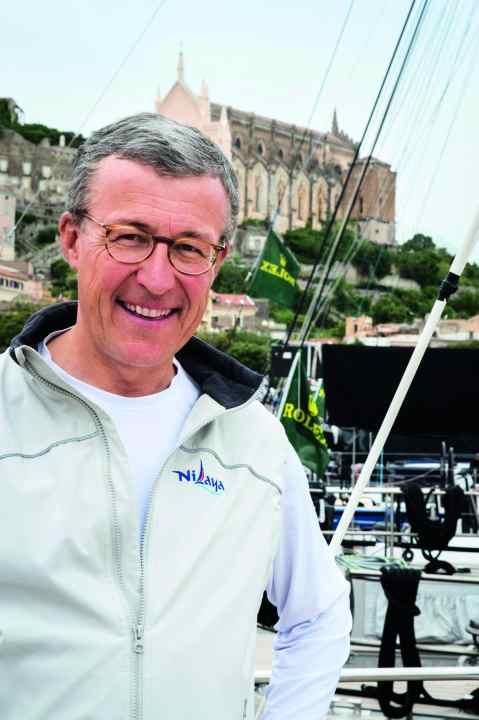 First to cross the finish line: Filip Balcaen, Belgian owner of "Nilaya". | ".