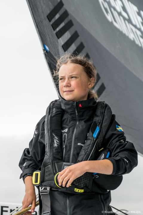   Wünschte Boris Herrmann persönlich Glück für die Solo-Weltumsegelung: Klimaaktivistin Greta Thunberg