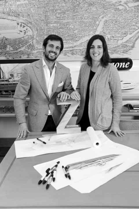Zuccon Superyacht Design: Martina and Bernardo Zuccon manage the new department focussing on large formats. | g.