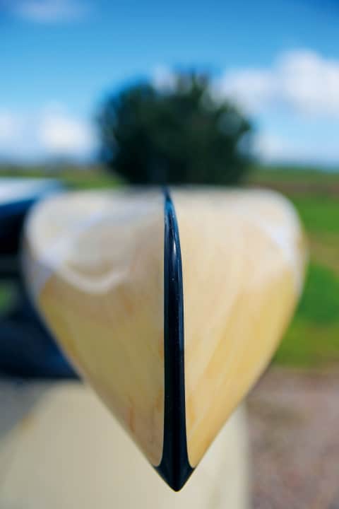 Optik und Finish sind beim Fanatic Fly Race Clear Wood unschlagbar.