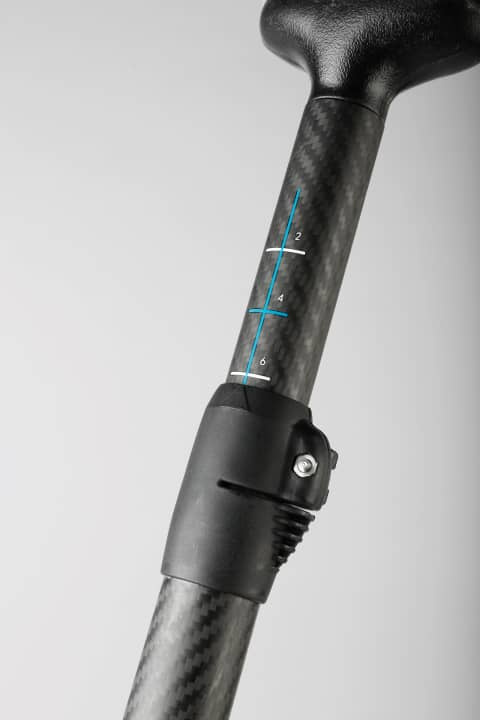 Nicht ganz so genau: Markierungslinie an der Klemme