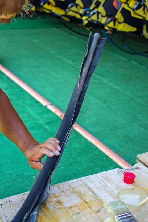 ...and press on the other side, overlapping well.