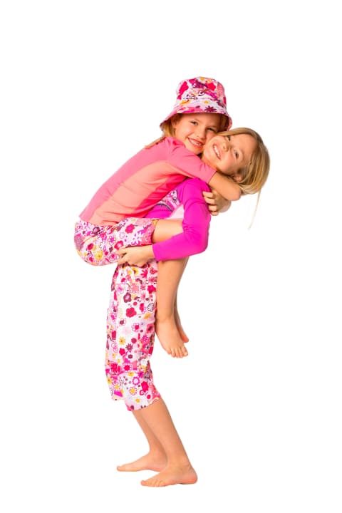 Langarmshirt "zoe baton rouge" und 3/4 Pants "flowers"