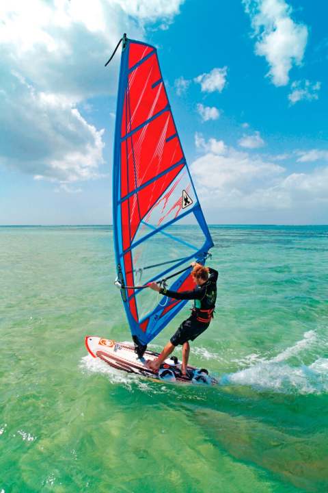 Falling on a space wind course