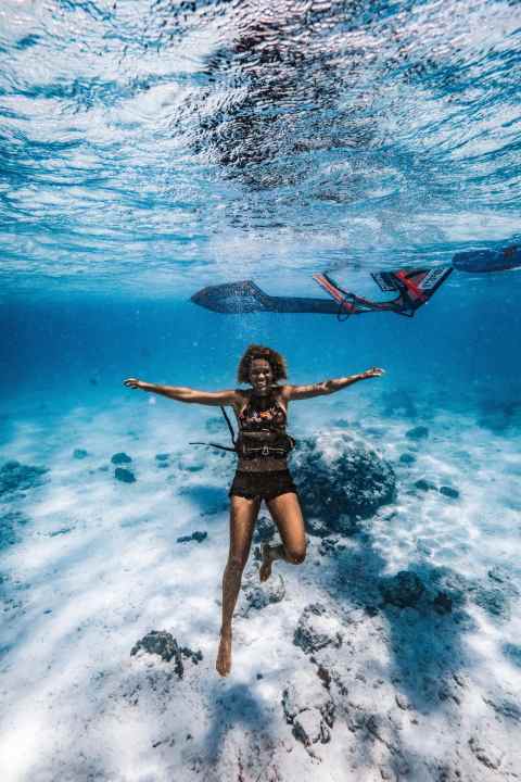 Sarah-Quita macht auch unter Wasser eine gute Figur.