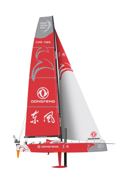   Die Chinesen sehen rot: So soll Team Dongfengs VOR-Yacht aussehen