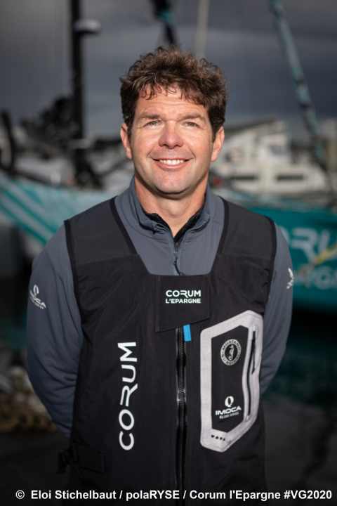   Retired after mast breakage: Nicolas Troussel