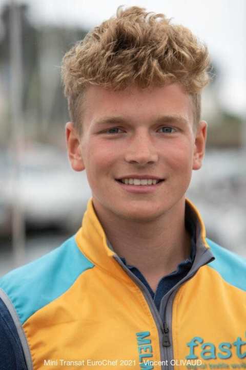   Le skipper de "Signforcom", Melwin Fink, fait actuellement une course plus que courageuse en tant que nouveau venu.