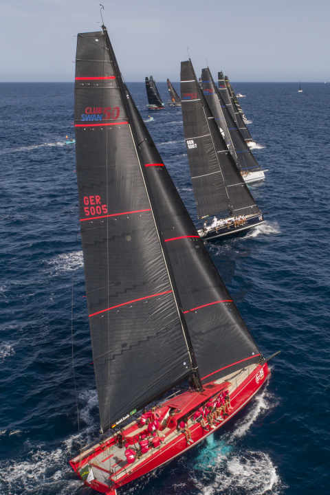 Hendrik Brandis' runner-up "Earlybird" in the dream spot of the Rolex Swan Cup