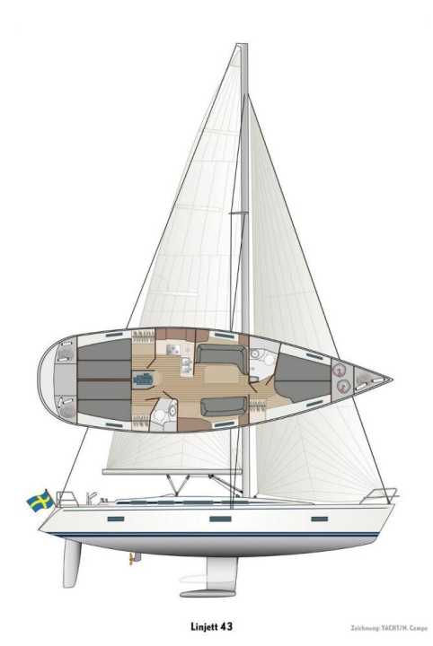   Crack drawing of the Linjett 43