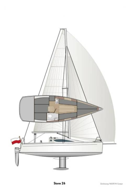   Crack drawing of the Storm 26