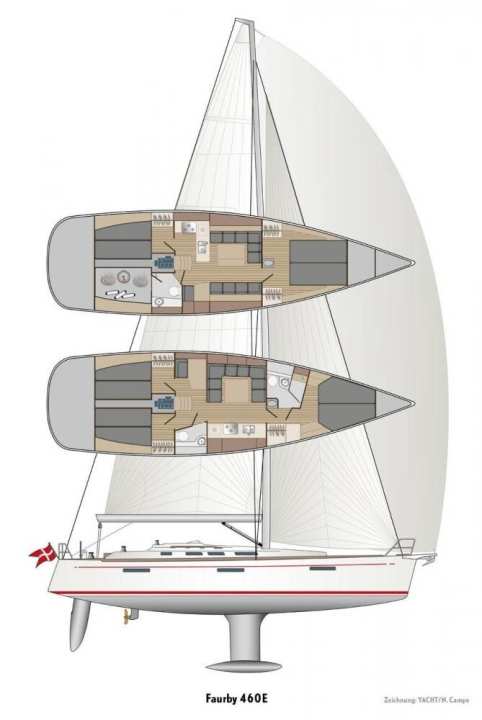   Crack drawing of the Faurby 460E