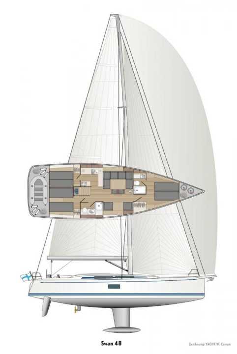   Risszeichnung der Swan 48