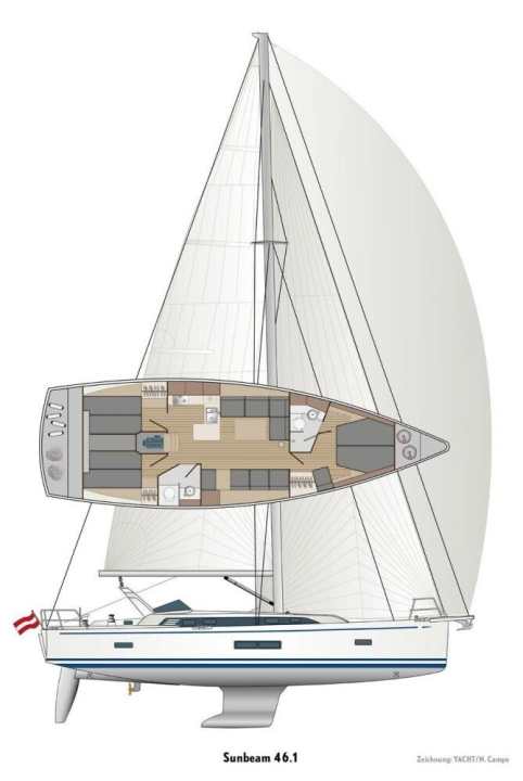   Crack drawing of the Sunbeam 46.1