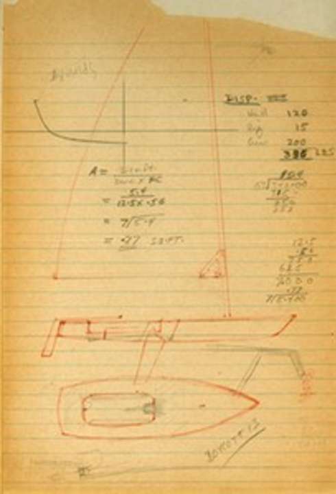   The first sketch of Kirby's laser