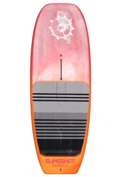 Slingshot Shred Sled mit breiter Square Nose und ein großflächigem Deckpad