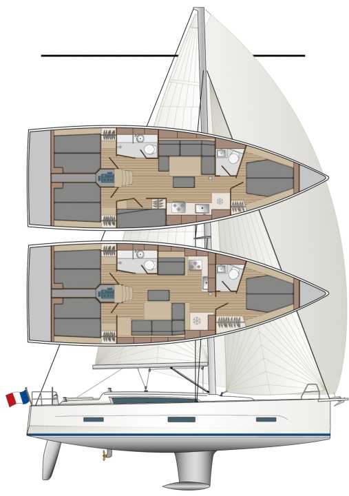 Versions. Three or four cabins are available