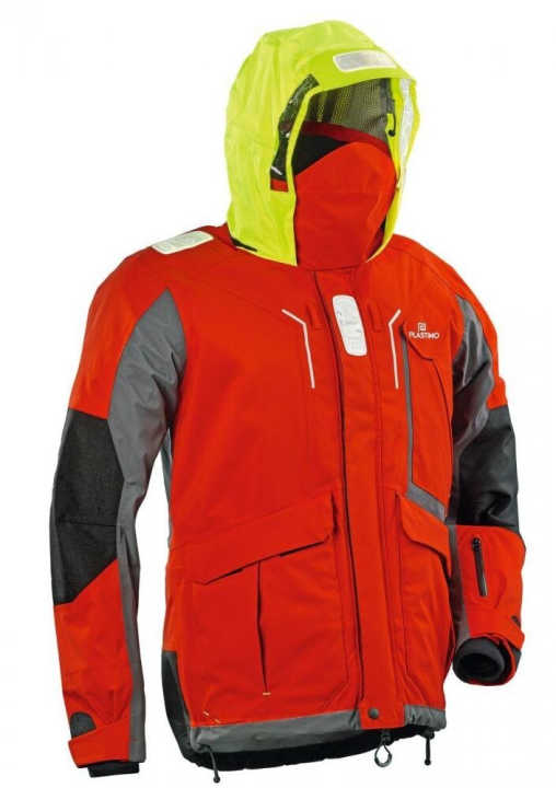   La veste du nouveau Plastimo Activ' avec col haut et capuche ajustable