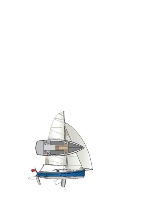   Crack drawing of the Baycruiser 23