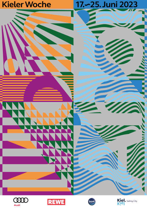 Das Plakat für die Kieler Woche 2023