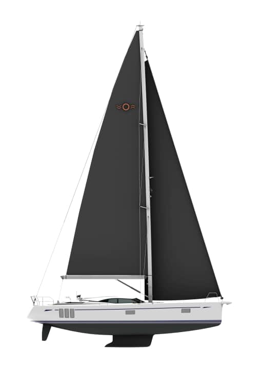 Oyster 515 mit Flachkiel. | Illustration: Oyster Yachts