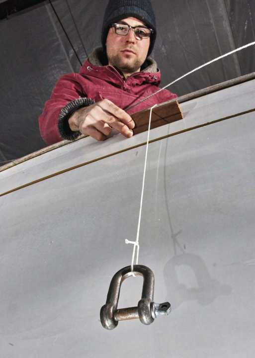 The placement can be determined using a sample piece