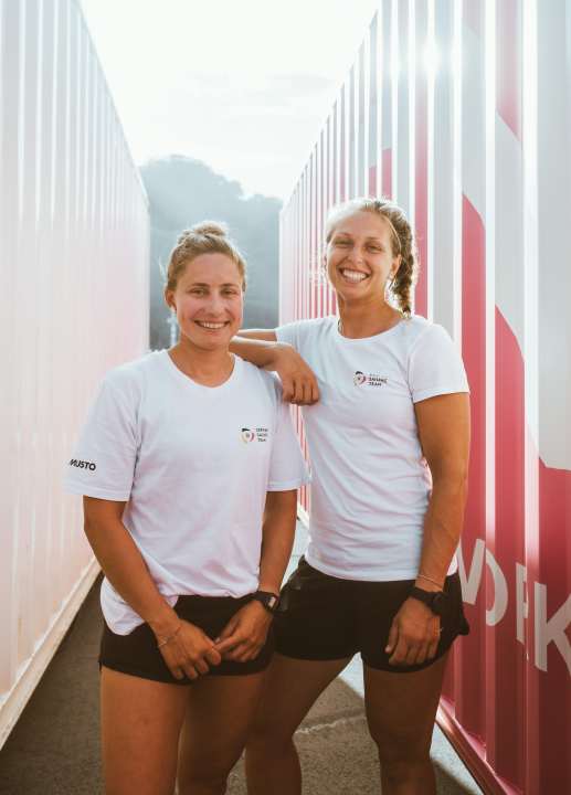   Top duo in the 49erFX: Vicky Jurczok and Anika Lorenz