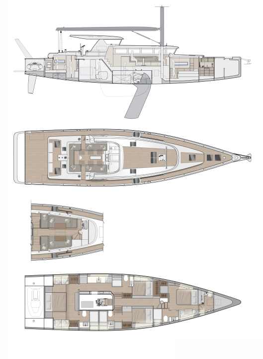 GA plan and profile of the Global Explorer | Drawing: MCP