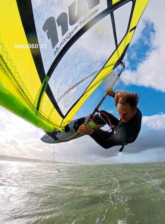 Single image from an Insta360 video.