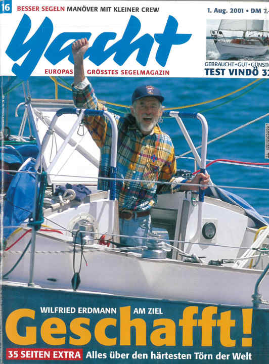   Kiesel's photo is the cover of YACHT 15/2001