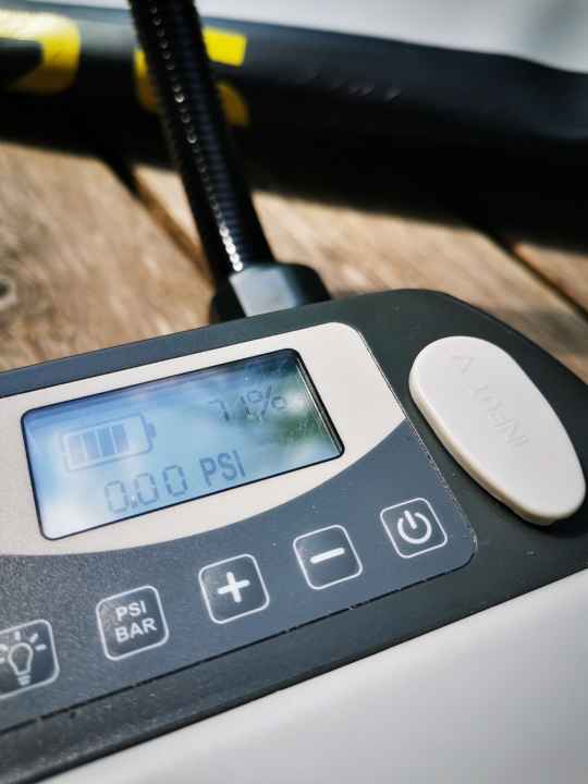 The large display has all the information you need