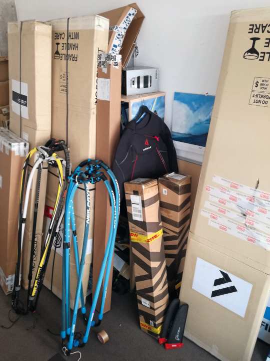 The surf editors' offices are also often piled high with boxes of test equipment.