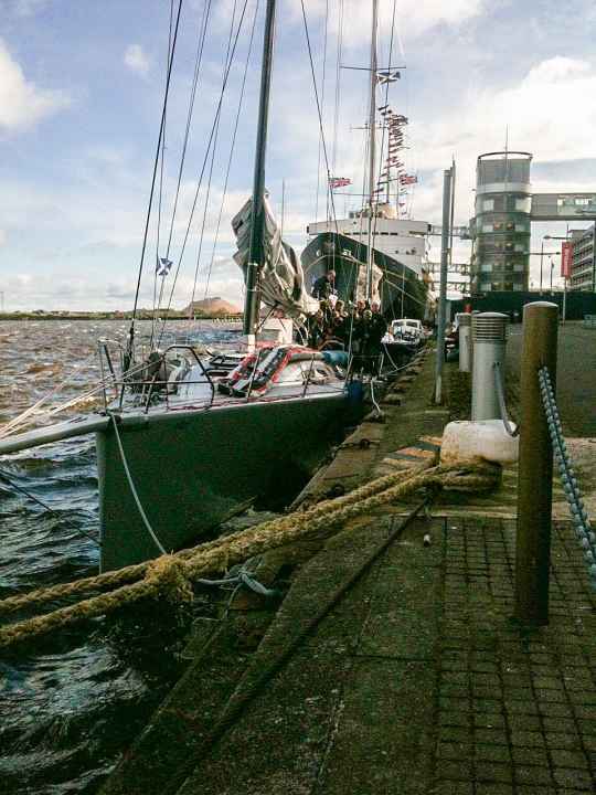   The "Scho-Ka-Kola" on the pier in Edinburgh