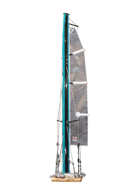   The CCR carbon fibre mast consists of three-metre-long modules and can be dismantled in winter storage