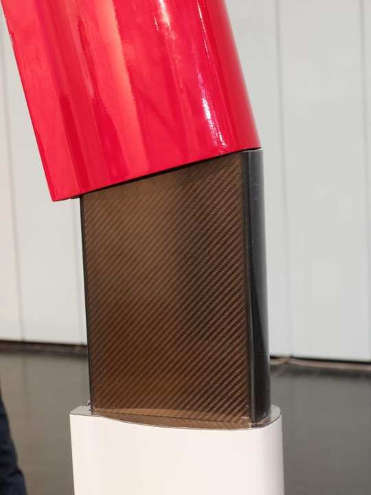   The individual segments are plugged together with a clear overlap