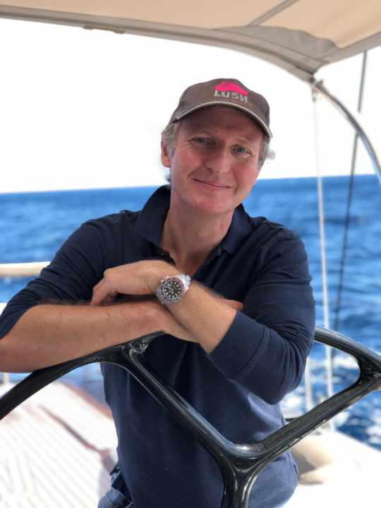   Richard Hadida, le nouvel associé d'Oyster à bord du 885 "Lush
