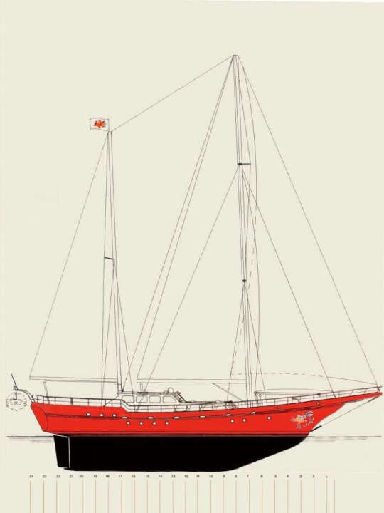   La version XL du nouveau "Guppy" de Dekker sera rouge comme l'ancienne, mais deux fois plus longue, avec 24 mètres.