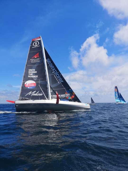   Impression vom Testschlag mit der "Seaexplorer – Yacht Club de Monaco" in französischen Gewässern