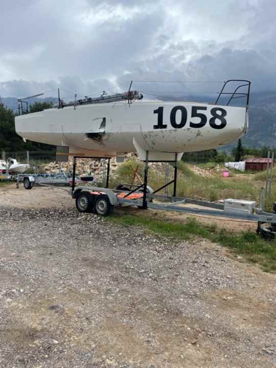Melwin Fink originally wanted to take part in the Mini-Transat 2023 with this new Mini. Following the total loss after the accident off Mallorca in April, the young skipper also lost his starting place, which in the Mini class is always associated with the boat and not the skipper
