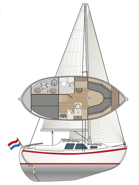 Ein ovaler Grundriss sorgt für viel Stabilität und Raum im Schiffsinneren | Zeichnung: YACHT/N. Campe
