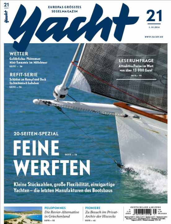   The cover of YACHT 21